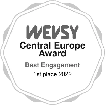 WEVSY Central Europe Award 2022 – Best Engagement, 1st place